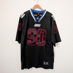 NFL New York NY Giants Black Red Pierre-Paul 90 Jersey XL